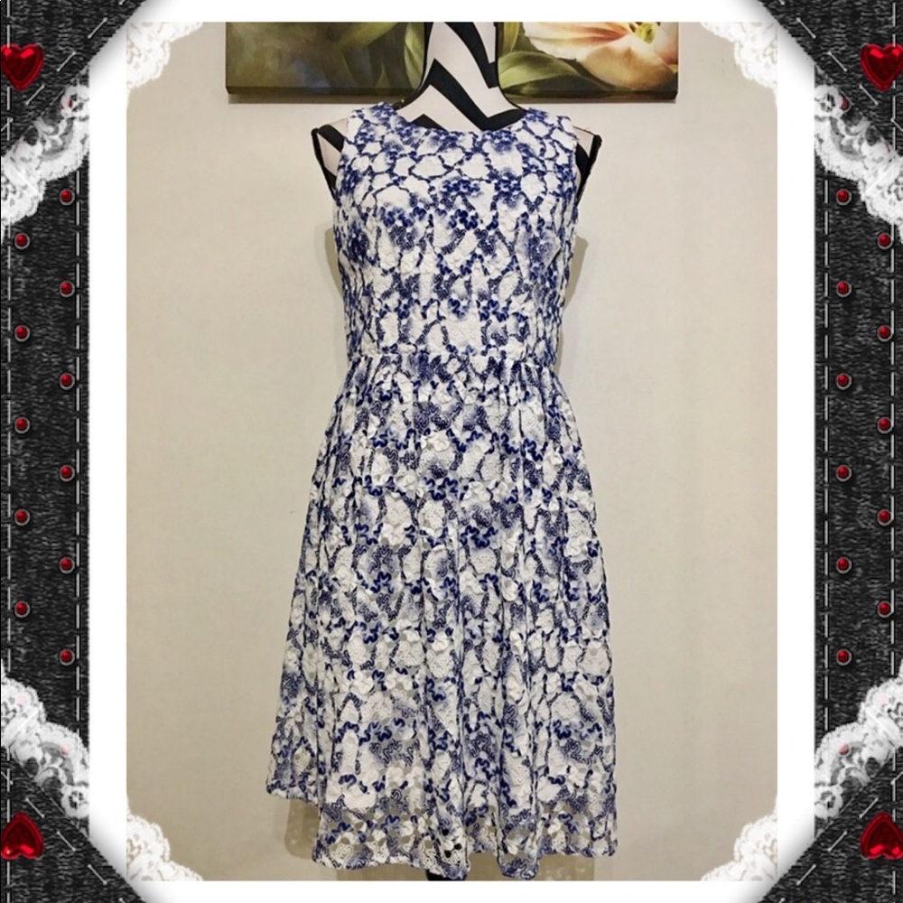 Maia Floral Lace Overlay Dress